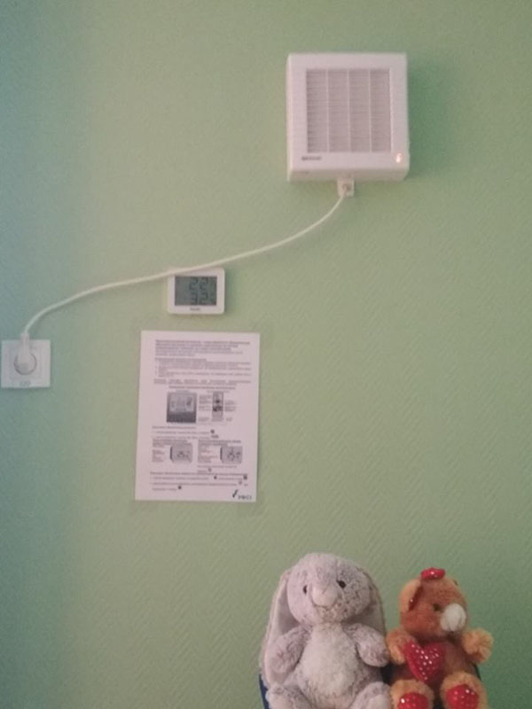 Kiev kindergartens are being equipped with appliances for temperature and humidity control